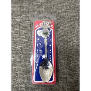 Collectible Great Smoky Mountains Souvenir Spoon w/ Bear Topper & Scenic Design